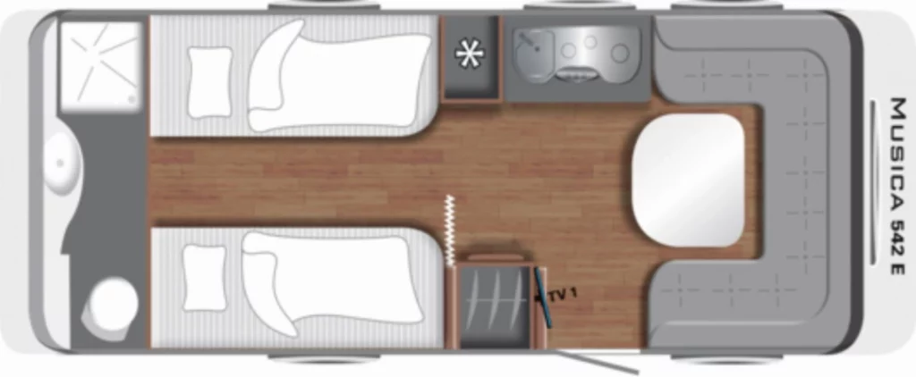 Grundriss des LMC Musica 542 E