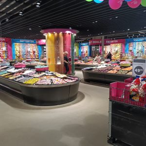 Süssigkeitenangebot in Schweden