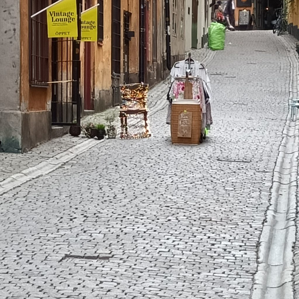 Gasse in der Altstadt von Stockholm