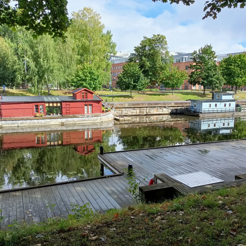 Hausboote in Uppsala